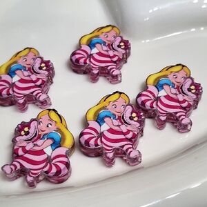 Focal Beads Acrylic 2 Pc Jewelry Making Crafts Beaded Pen Keychain Cat Al